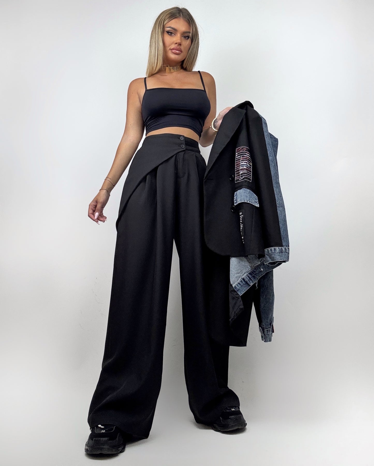 Pantaloni Negri Abbie