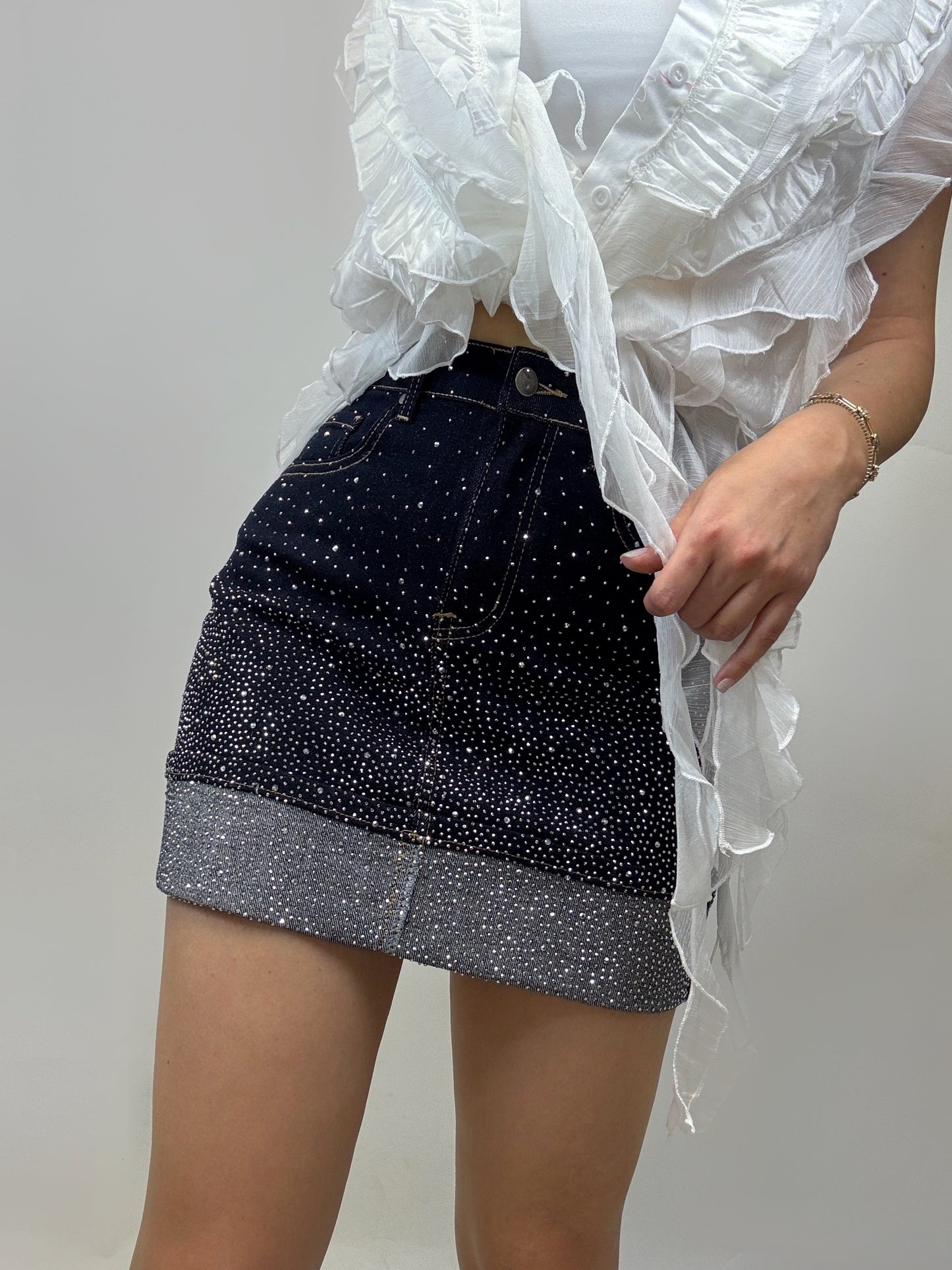 Fusta Denim Glow