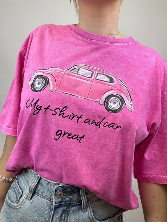 Tricou Pink Car