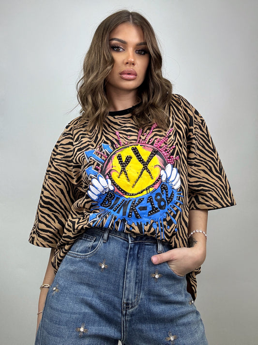 Tricou Brown Zebra