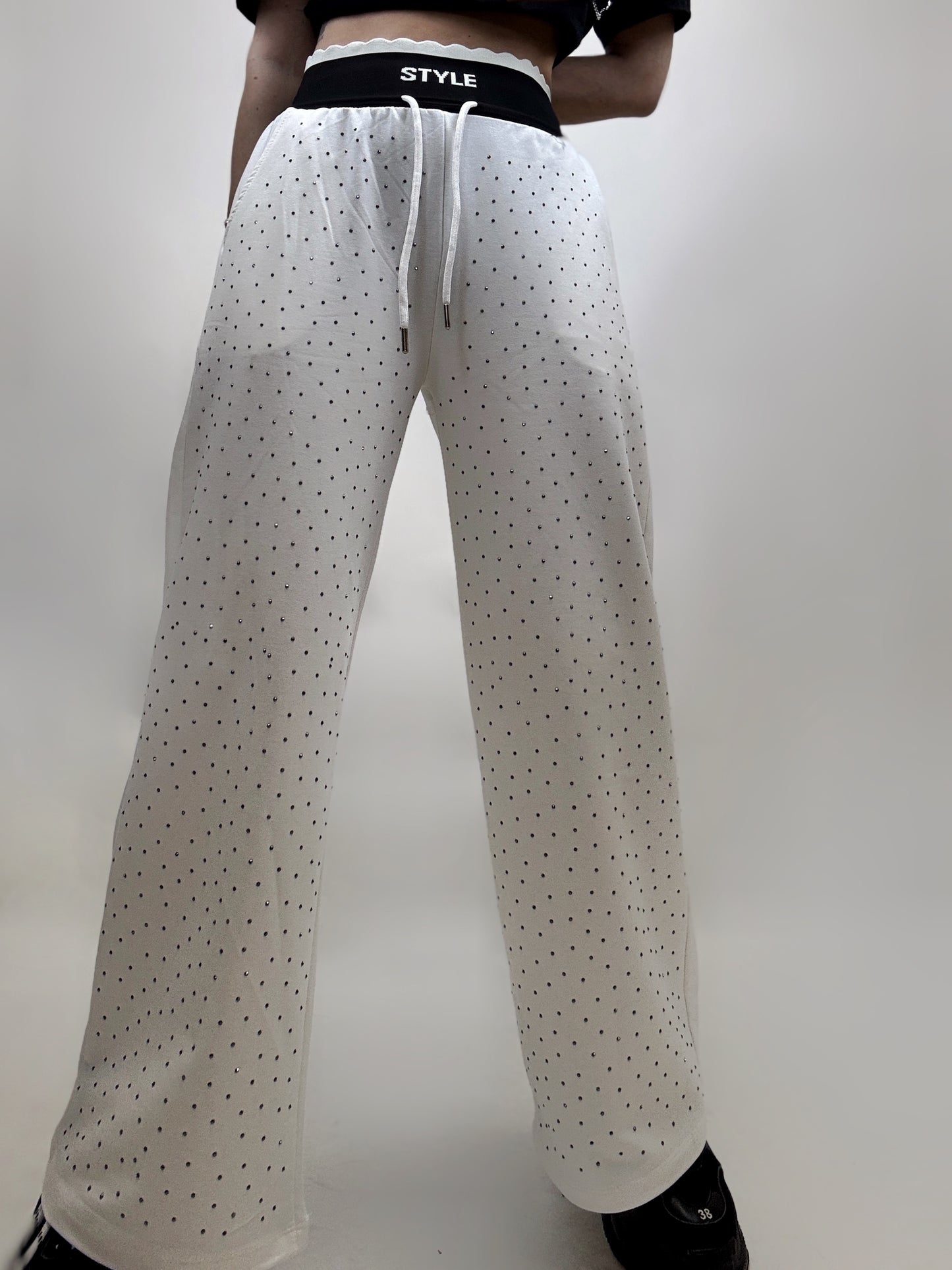 Pantaloni Albi Strass