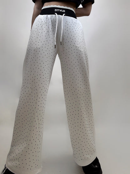Pantaloni Albi Strass
