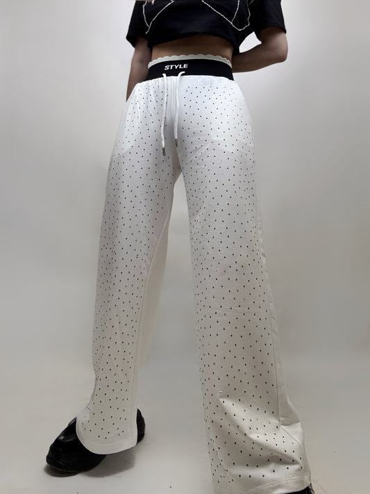 Pantaloni Albi Strass