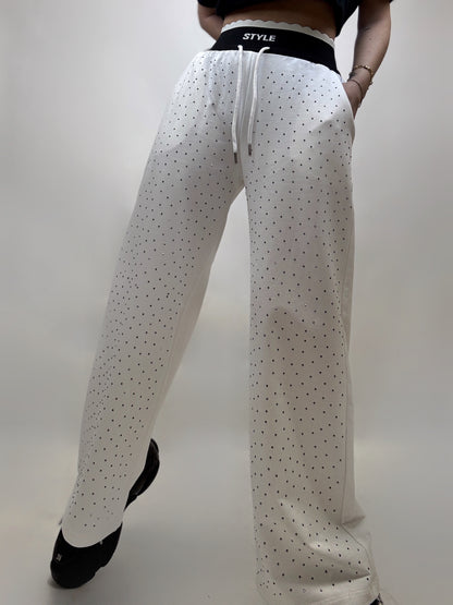 Pantaloni Albi Strass