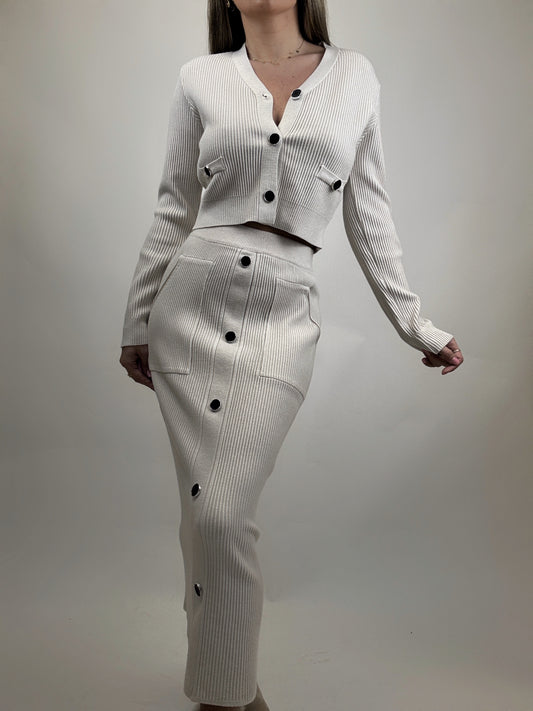 Compleu Tricot Bej Alison