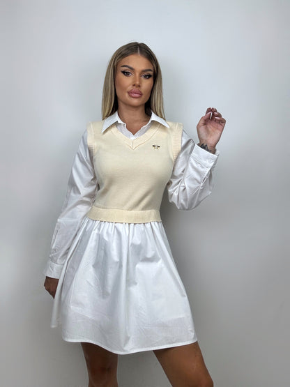 Rochie-Camasa Alba Dayla