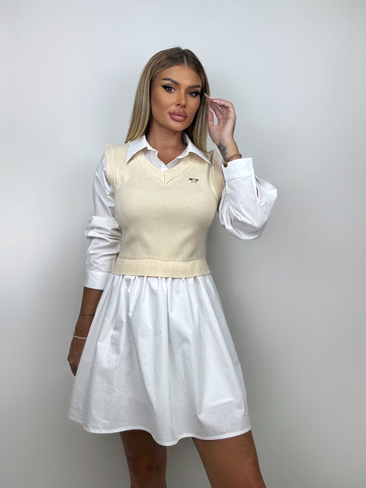 Rochie-Camasa Alba Dayla