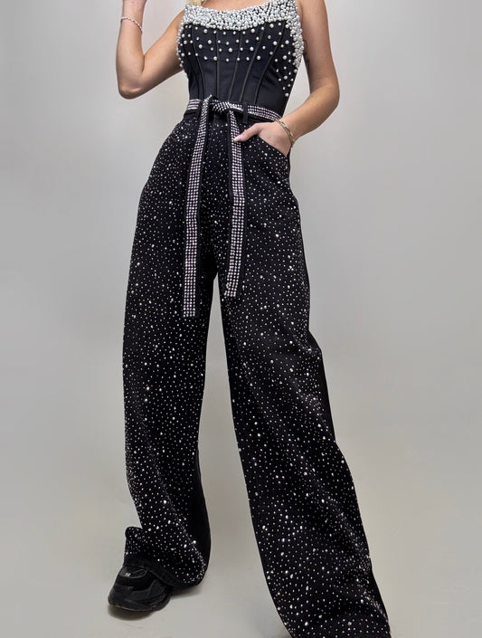 Blugi Black Strass