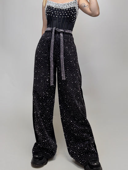 Blugi Black Strass