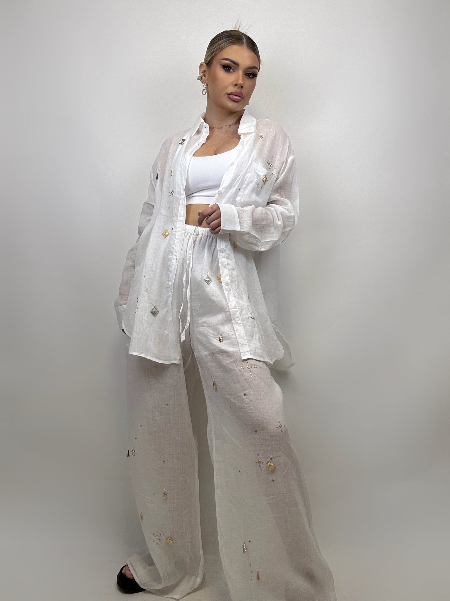 Pantalon Alb Alix