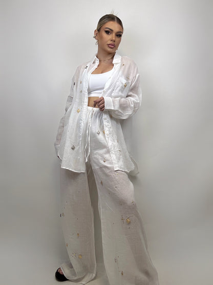 Pantalon Alb Alix