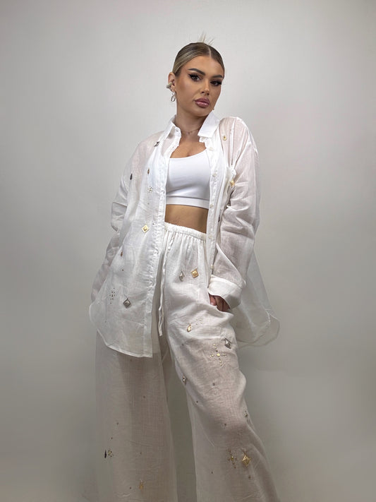 Pantalon Alb Alix